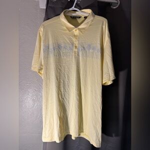 Travis Mathew Light Yellow Polo Shirt